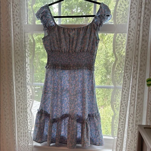 Floral Blue Dress - Picture 2 of 3